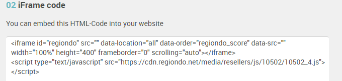 HTML Snippet